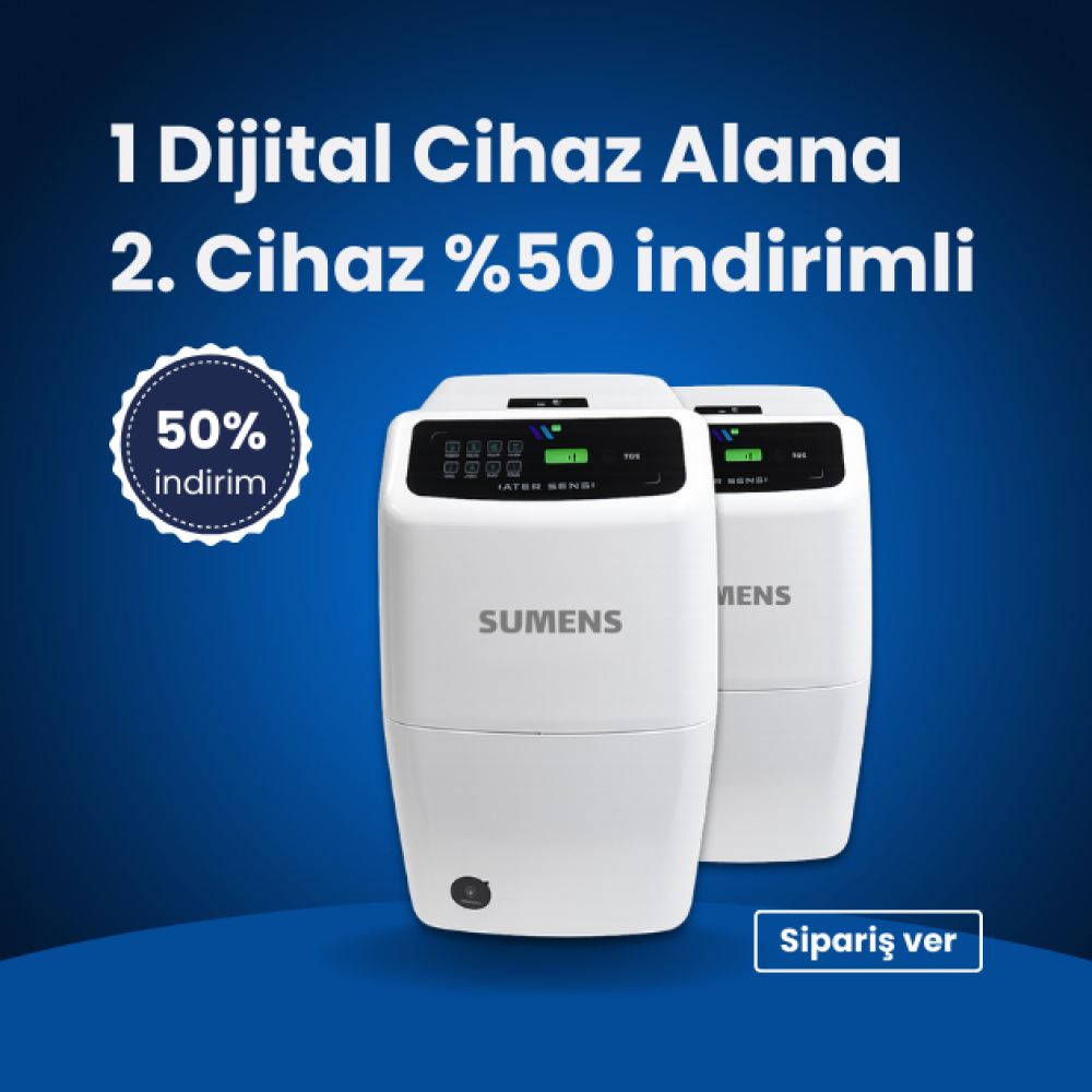 SUMENS SM-27D Dijital Beyaz Su Arıtma Cihazı (Dijital Alana 2. yüzde 50)