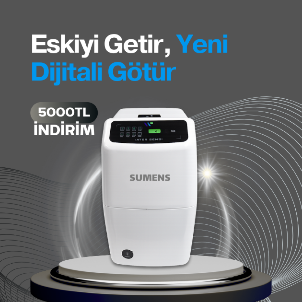 SUMENS SM-27D Dijital Beyaz Su Arıtma Cihazı (Eskiyi Getir 5000tl indirim)
